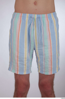 Tony casual dressed hips striped shorts thigh 0001.jpg